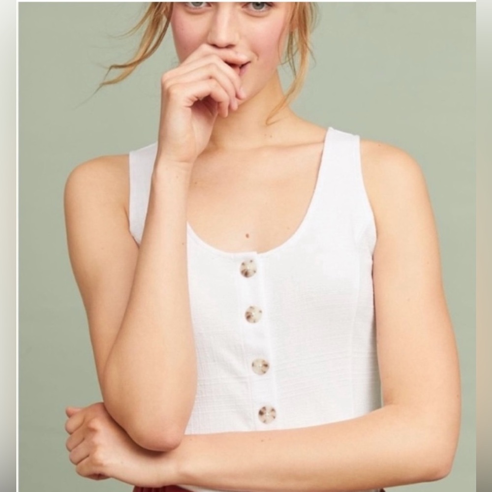 Anthropologie Akemi & Kim button tank Size small